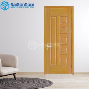 Cửa Gỗ HDF Veneer 6B-sapele 5-HDFV-SGD
